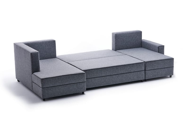 Highbank Sovesofa m. Chaiselong 4-Pers. 200x150 - Grå - Sovesofaer - Sovesofa chaiselong