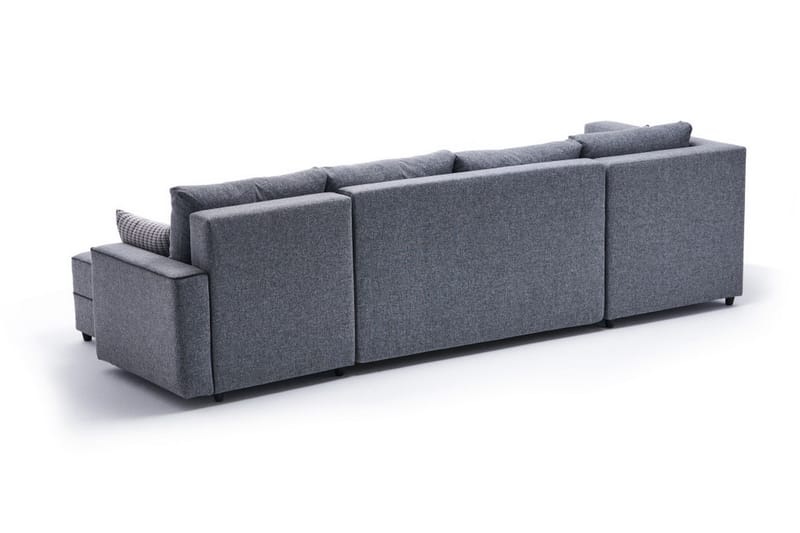 Highbank Sovesofa m. Chaiselong 4-Pers. 200x150 - Grå - Sovesofaer - Sovesofa chaiselong