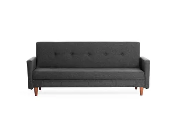 Hiko 3-personers Sovesofa 102x180 cm i Stof - Antracit - Møbler - Sofaer - Sovesofaer