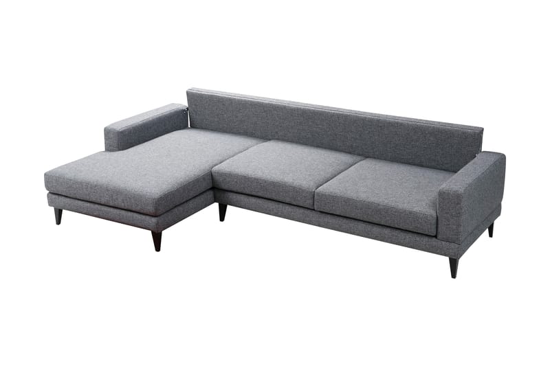 Hilari Sovesofa med Chaiselong Venstre - Grå - Møbler - Sofaer - Sovesofaer