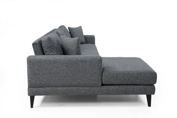 Hilari Sovesofa med Chaiselong Venstre - Grå - Møbler - Sofaer - Sovesofaer