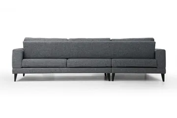 Hilari Sovesofa med Chaiselong Venstre - Grå - Møbler - Sofaer - Sovesofaer