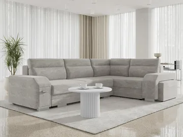 hjørnesofa Alvares Nazar 225.03 Højrevendt - Grå - Møbler - Sofaer - Sovesofaer