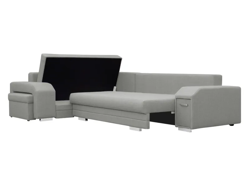 hjørnesofa Alvares Nazar 225.03 Højrevendt - Grå - Møbler - Sofaer - Sovesofaer