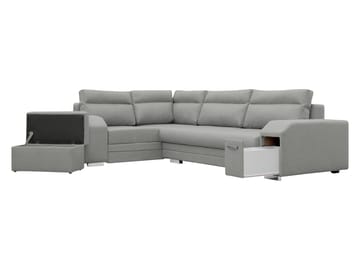 hjørnesofa Alvares Nazar 225.03 Højrevendt - Grå - Møbler - Sofaer - Sovesofaer
