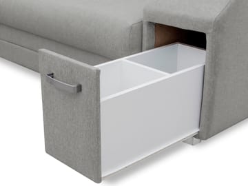 hjørnesofa Alvares Nazar 225.03 Venstrevendt - Grå - Møbler - Sofaer - Sovesofaer