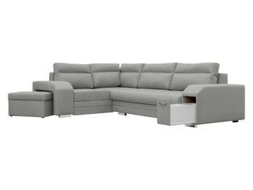 hjørnesofa Alvares Nazar 225.03 Venstrevendt - Grå - Møbler - Sofaer - Sovesofaer