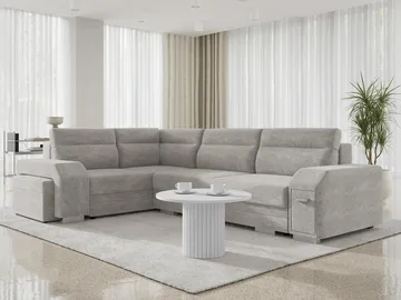 hjørnesofa Alvares Nazar 225.03 Venstrevendt - Grå - Møbler - Sofaer - Sovesofaer