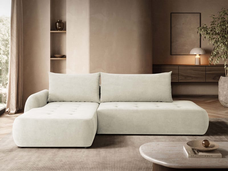 hjørnesofa Bueno Cruz 09 Venstrevendt - Beige - Møbler - Sofaer - Sovesofaer