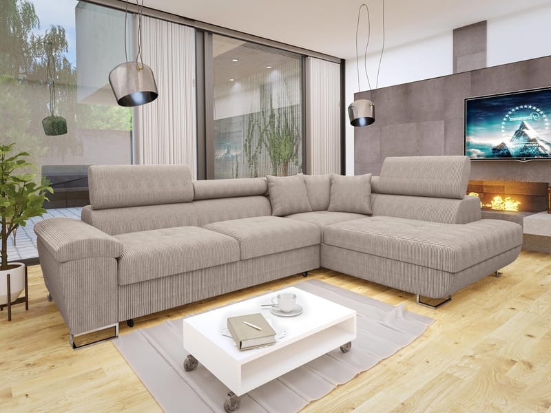 hjørnesofa Cotere Poso 03 Højrevendt - Møbler - Sofaer - Sovesofaer