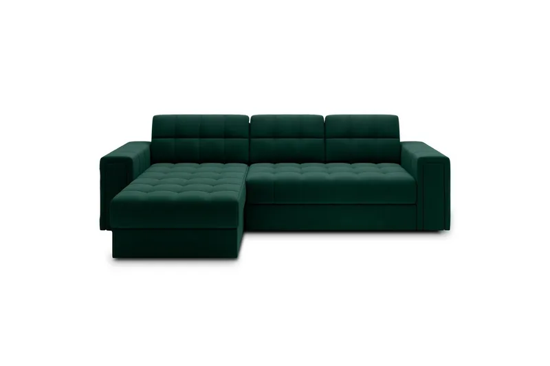 Hjørnesofa Eltap Blenvi 260x150x82 cm - Lukso 35, Grøn - Møbler - Sofaer - Sovesofaer