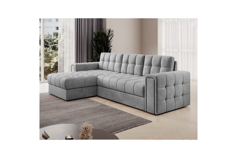 Hjørnesofa Eltap Blenvi 260x150x82 cm - Monolith 84, Grå - Møbler - Sofaer - Sovesofaer