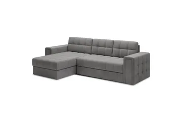 Hjørnesofa Eltap Blenvi 260x150x82 cm - Monolith 85, Grå - Møbler - Sofaer - Sovesofaer