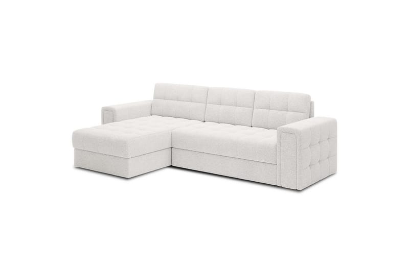 Hjørnesofa Eltap Blenvi 260x150x82 cm - Royal 01, Hvid - Møbler - Sofaer - Sovesofaer