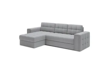 Hjørnesofa Eltap Blenvi 260x150x82 cm - Sola 04, Grå - Møbler - Sofaer - Sovesofaer