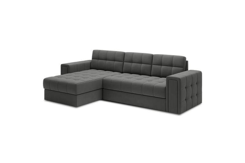 Hjørnesofa Eltap Blenvi 260x150x82 cm - Sola 06, Mørkegrå - Møbler - Sofaer - Sovesofaer