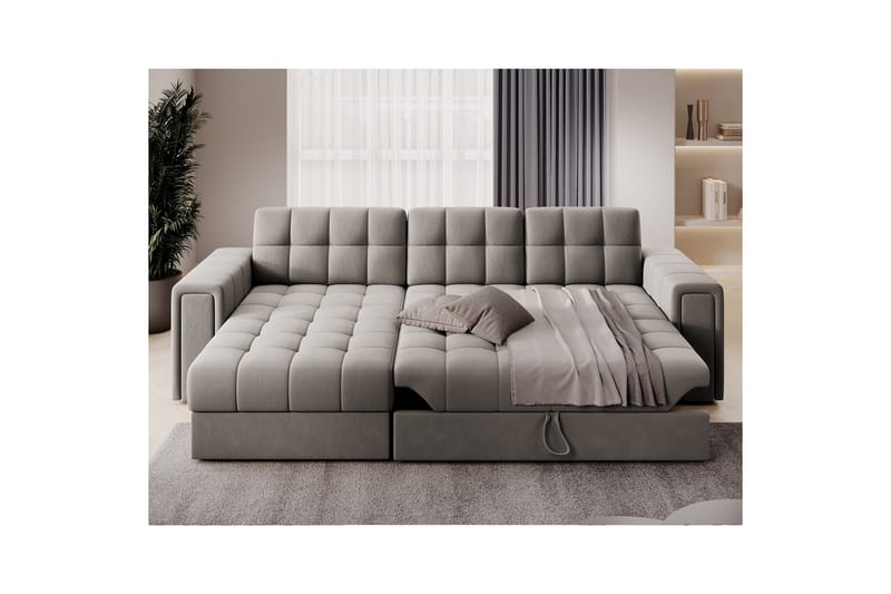 Hjørnesofa Eltap Blenvi 260x150x82 cm - Sola 18, Beige - Møbler - Sofaer - Sovesofaer