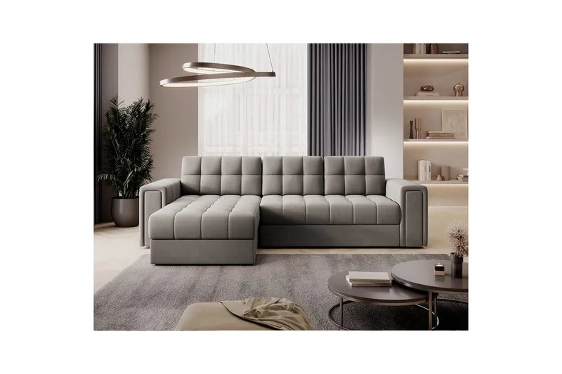 Hjørnesofa Eltap Blenvi 260x150x82 cm - Sola 18, Beige - Møbler - Sofaer - Sovesofaer