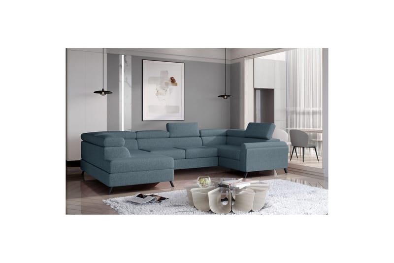 Hjørnesofa Eltap Escada 336x200x92 cm - Grande 75, grøn, Venstre - Møbler - Sofaer - Sovesofaer