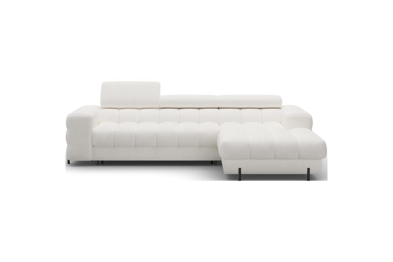 Hjørnesofa Eltap Felro 285x181x93 cm - Amore 01, Hvid, Højre - Møbler - Sofaer - Sovesofaer