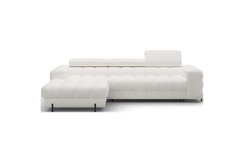 Hjørnesofa Eltap Felro 285x181x93 cm - Amore 01, Hvid, Venstre - Møbler - Sofaer - Sovesofaer