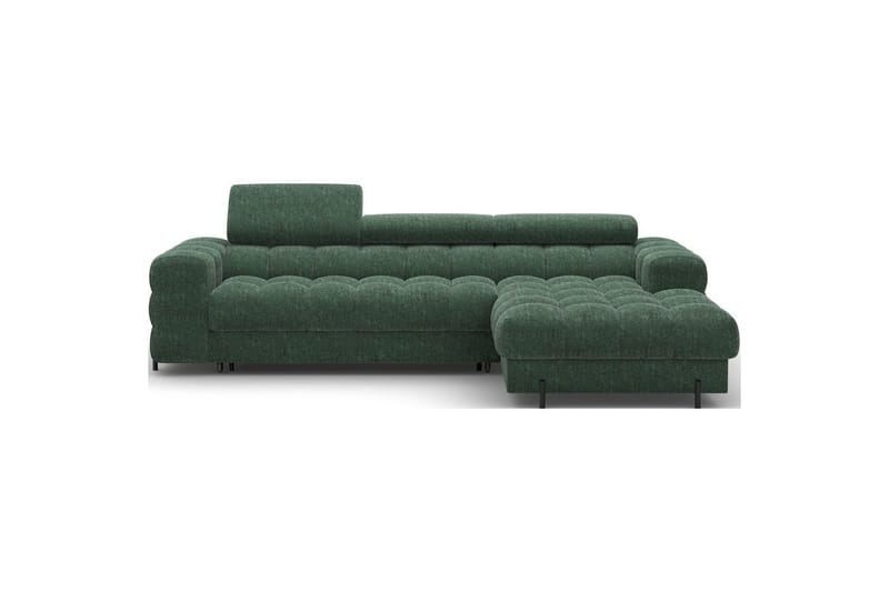 Hjørnesofa Eltap Felro 285x181x93 cm, Amore 35, Grøn, Højre