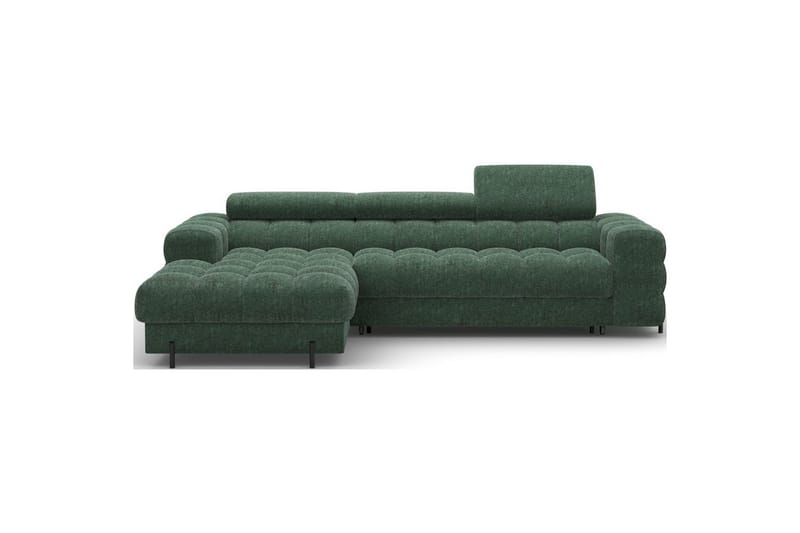 Hjørnesofa Eltap Felro 285x181x93 cm - Amore 35, Grøn, Venstre - Møbler - Sofaer - Sovesofaer