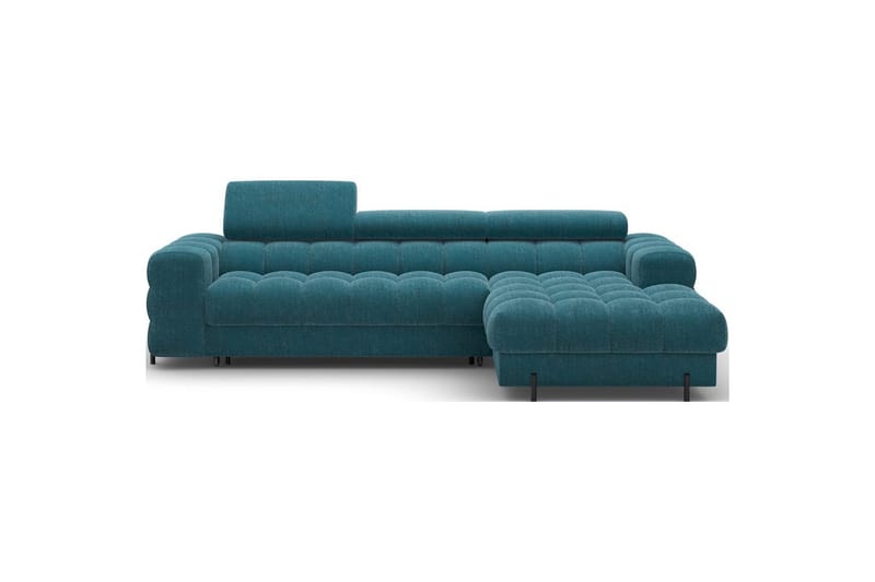 Hjørnesofa Eltap Felro 285x181x93 cm - Amore 40, Blå, Højre - Møbler - Sofaer - Sovesofaer