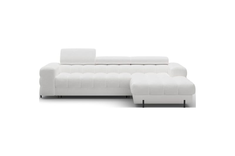 Hjørnesofa Eltap Felro 285x181x93 cm, Royal 01, Hvid, Højre