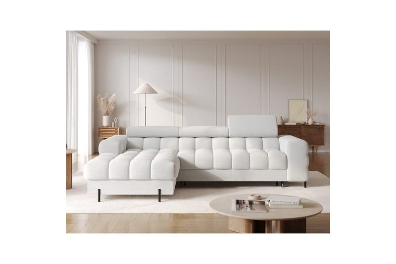 Hjørnesofa Eltap Felro 285x181x93 cm - Royal 03, Grå, Venstre - Møbler - Sofaer - Sovesofaer