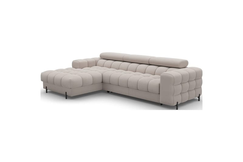 Hjørnesofa Eltap Felro 285x181x93 cm - Royal 18, Beige, Venstre - Møbler - Sofaer - Sovesofaer