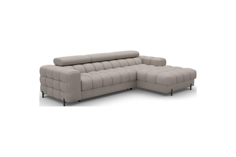 Hjørnesofa Eltap Felro 285x181x93 cm - Royal 20, Beige, Højre - Møbler - Sofaer - Sovesofaer