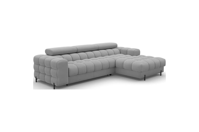 Hjørnesofa Eltap Felro 285x181x93 cm - Sola 04, Grå, Højre - Møbler - Sofaer - Sovesofaer
