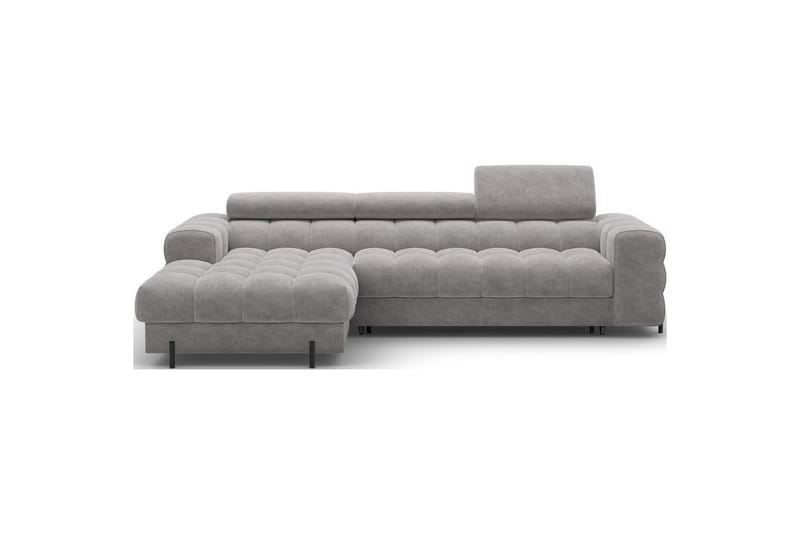 Hjørnesofa Eltap Felro 285x181x93 cm - Sola 04, Grå, Venstre - Møbler - Sofaer - Sovesofaer