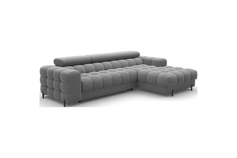 Hjørnesofa Eltap Felro 285x181x93 cm - Sola 06, Mørkegrå, Højre - Møbler - Sofaer - Sovesofaer
