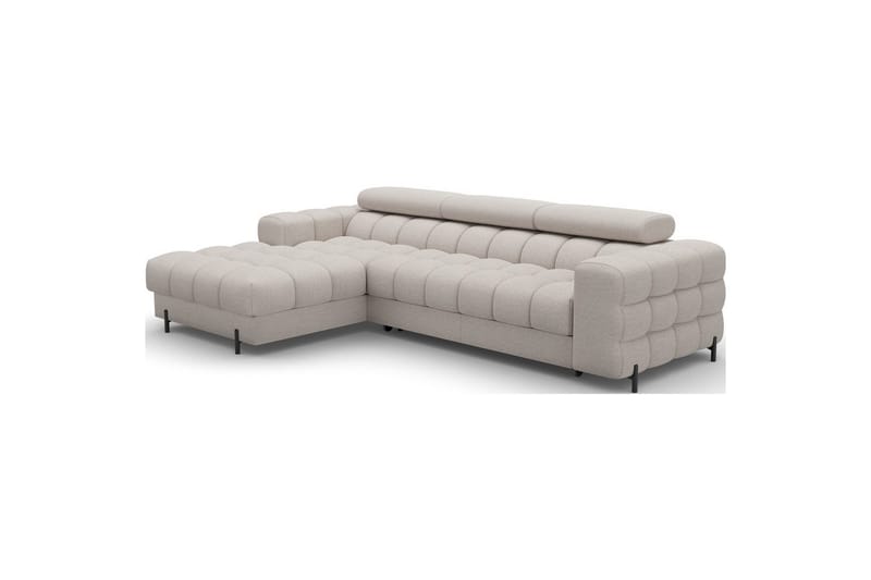 Hjørnesofa Eltap Felro 285x181x93 cm - Sola 18, Beige, Venstre - Møbler - Sofaer - Sovesofaer