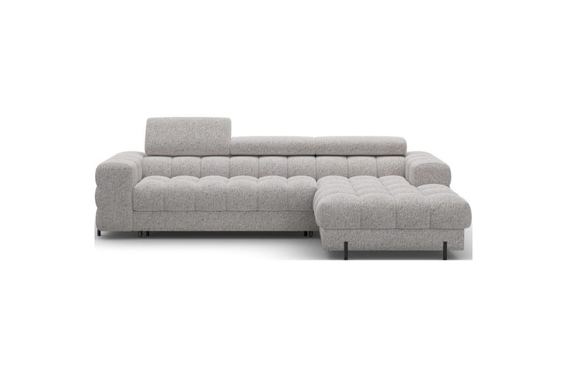 Hjørnesofa Eltap Felro 285x181x93 cm - Pellerito 20, Grå, Højre - Møbler - Sofaer - Sovesofaer