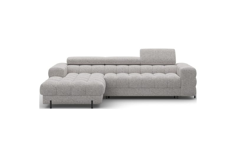 Hjørnesofa Eltap Felro 285x181x93 cm - Pellerito 20, Grå, Venstre - Møbler - Sofaer - Sovesofaer
