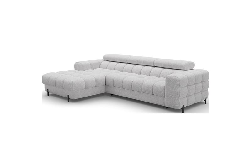 Hjørnesofa Eltap Felro 285x181x93 cm - Pellerito 03, Grå, Venstre - Møbler - Sofaer - Sovesofaer