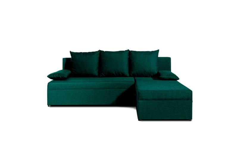 Hjørnesofa Eltap Gino 201x143x90 cm, Nube 35, Grøn