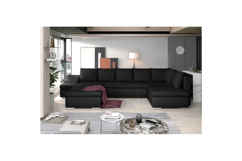 Hjørnesofa Eltap Giovanni 351x82x190 cm, Soft 11, Venstre