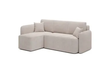 Hjørnesofa Eltap Hadson 206x150x89 cm - Jarell 18, Lys Beige, Venstre - Møbler - Sofaer - Sovesofaer