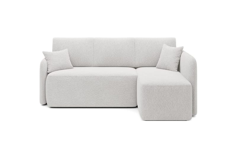 Hjørnesofa Eltap Hadson 206x150x89 cm, Royal 01, Hvid, Højre