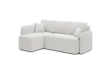 Hjørnesofa Eltap Hadson 206x150x89 cm - Royal 01, Hvid, Venstre - Møbler - Sofaer - Sovesofaer