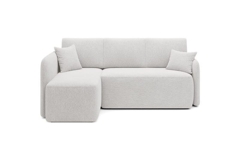 Hjørnesofa Eltap Hadson 206x150x89 cm, Royal 01, Hvid, Venstre