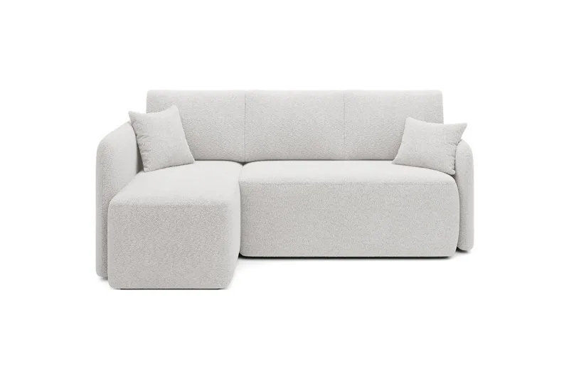 Hjørnesofa Eltap Hadson 206x150x89 cm, Royal 01, Hvid, Venstre