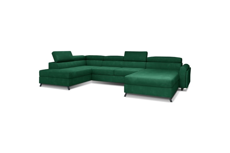 Hjørnesofa Eltap Josette 360x200x92 cm, Kronos 19, Mørkegrøn, Venstre
