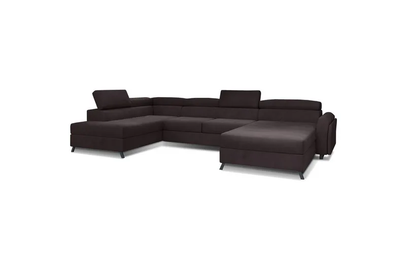 Hjørnesofa Eltap Josette 360x200x92 cm - Monolith 29, Mørk Brun, Venstre - Møbler - Sofaer - Sovesofaer