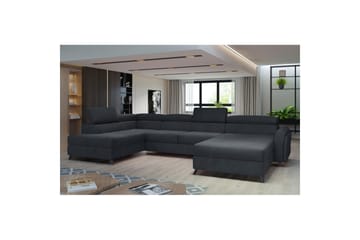 Hjørnesofa Eltap Josette 360x200x92 cm - Monolith 97, Mørkegrå, Venstre - Møbler - Sofaer - Sovesofaer