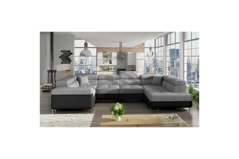 Hjørnesofa Eltap Letto 340x202x90 cm - Sawana 21, Soft 11, Højre - Møbler - Sofaer - Sovesofaer